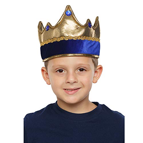 Dress Up America s Königskrone für Kinder – Königsprinz-Kostümkrone – Einheitsgröße von Dress Up America