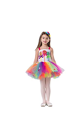 Dress Up America Candy-Kleid Kostüm für Kinder – Candyland Tutu verkleiden sich für Mädchen – Halloween Candy Kostüm für Kinder Dress Up America Candy-Kleid Kostüm für Kinder – Candyland Tutu verkleiden sich für Mädchen – Halloween Candy Kostüm für Kinder von Dress Up America