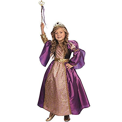 Dress Up America Purpurrotes königliches Prinzessinnenkostüm Größe 3-4 Jahre (Taille: 66-71 Höhe: 91-99 cm) von Dress Up America