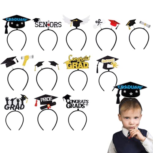 Dreuhuing Abschlusshut Stirnband Einsatz - 12 Stück Stilvolle Abschlussdekorationen 2025 - Kostüme & Accessoires für College Vorschule Kindergarten Senior Class Feiern Dreuhuing Abschlusshut Stirnband Einsatz - 12 Stück Stilvolle Abschlussdekorationen 2025 - Kostüme & Accessoires für College Vorschule Kindergarten Senior Class Feiern von Dreuhuing