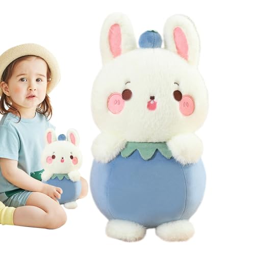 Dreuhuing Hasen-Stoffpuppe, Hasen-Plüschpuppe | Weiches süßes Plüschtier Kaninchen Stofftier | Umarmbares Steh-Raumdekor, kuscheliges Dekokissen für Kinder von Dreuhuing