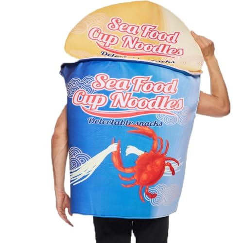 Dreuhuing Lustige Erwachsenen Kostüme | Meeresfrüchte Instantnudeln Jumpsuit | Verkleidung Streich Witziges Outfit Für Frauen Männer Partys | Cosplay Bühnenauftritt Veranstaltung Versammlung Dreuhuing Lustige Erwachsenen Kostüme | Meeresfrüchte Instantnudeln Jumpsuit | Verkleidung Streich Witziges Outfit Für Frauen Männer Partys | Cosplay Bühnenauftritt Veranstaltung Versammlung von Dreuhuing