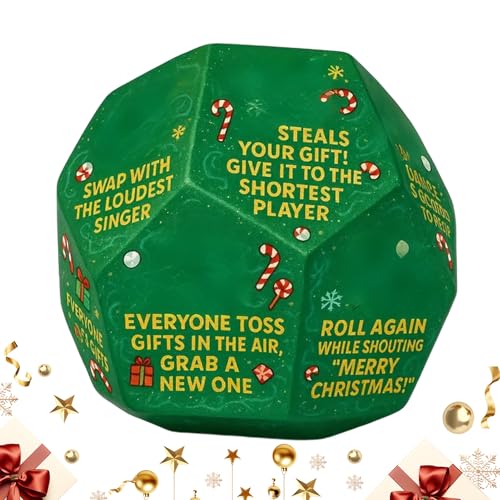 Dreuhuing Santa Exchange Game - Weihnachtswichtel Würfelspiel Geschenke - Kleinigkeiten Für Festliche Abende Geschenkideen Für Familienabende Geburtstage Feste Dreuhuing Santa Exchange Game - Weihnachtswichtel Würfelspiel Geschenke - Kleinigkeiten Für Festliche Abende Geschenkideen Für Familienabende Geburtstage Feste von Dreuhuing