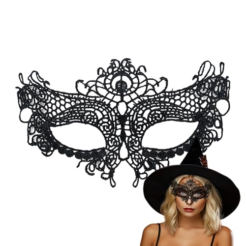 Dreuhuing Spitze Augenmaske - Damen Cosplay Gesichtsmaske,Festivals Kostüm Accessoire Party Cosplay Maskerball Halloween Karneval Bühne Dreuhuing Spitze Augenmaske - Damen Cosplay Gesichtsmaske,Festivals Kostüm Accessoire Party Cosplay Maskerball Halloween Karneval Bühne von Dreuhuing