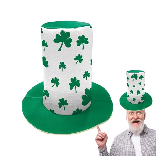 Dreuhuing St. Patricks Day Kleeblatt-Hut, Kobold, Kopfbedeckung, Foto-Requisiten, Partyzubehör, grüne Baumspitze, Kostümzubehör für Erwachsene und Jugendliche Dreuhuing St. Patricks Day Kleeblatt-Hut, Kobold, Kopfbedeckung, Foto-Requisiten, Partyzubehör, grüne Baumspitze, Kostümzubehör für Erwachsene und Jugendliche von Dreuhuing