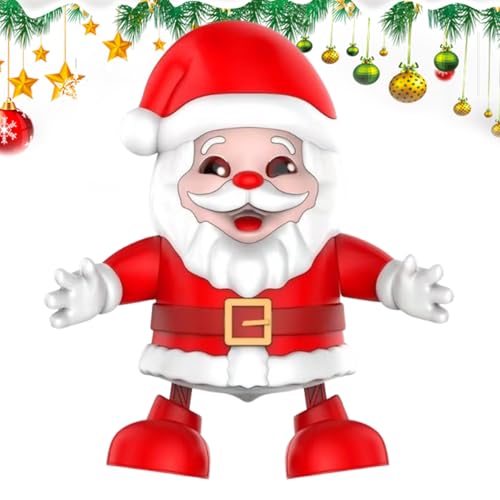 Dreuhuing Weihnachtsspielzeug | 20 cm Musikalischer Weihnachtsmann | Festliches Spielzeug Beleuchtete Puppe | Für Zuhause Veranstaltung Feiertag Festival Tisch Party Familie Indoor Mädchen Kinder von Dreuhuing