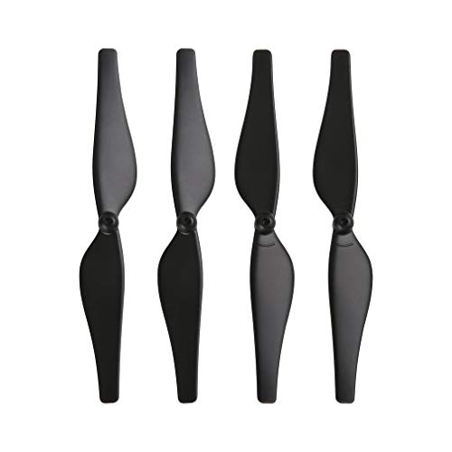 2 Paare 2 Klingen Propeller Quadcopter Propeller Klinge aus Kohlefaser geeignet für Tello Drone Zubehör (schwarz) von Drfeify