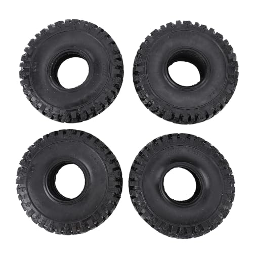 4pcs RC -Gummireifen, 1,9in 2,2 -Zoll -Steine ​​Reifen Radreifen Ersatzteile für SCX10 90046 90047 RC Crawler Car von Drfeify