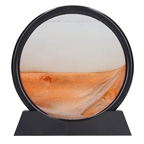 7 Zoll Treibsand Kunstmalerei, 3D Tiefsee-Sandlandschaft Quicksand Malerei Dekoration Für Home Schreibtisch Büro (Gelb) von Drfeify
