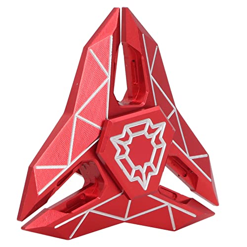 ADHS Rotation Spielzeug, Tragbares Metall-Fingerspitzen-Rotationsspielzeug Für Stress-Angst-Relief (Rot) von Drfeify