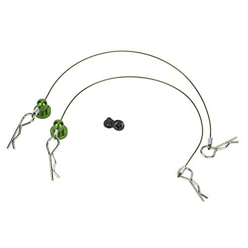 Auto Karosserie Clip, RC Teile Anti-verloren Körper Shell Draht Clip Pin RC Auto Shell Draht-Clip, Retainer Clip für RC Auto Fernbedienung Auto (GREN) von Drfeify