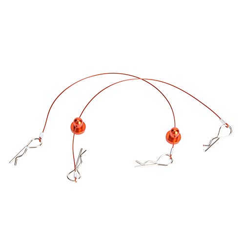 Auto Karosserie Clip, RC Teile Anti-verloren Körper Shell Draht Clip Pin RC Auto Shell Draht-Clip, Retainer Clip für RC Auto Fernbedienung Auto (Rot) von Drfeify