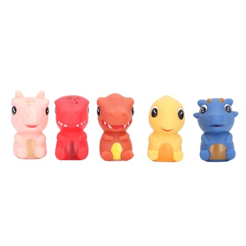 Baby Tier Fingerpuppen Set,Weiche Kleber Fingerpuppe Rollenspiel Pädagogisches Spielzeug für Kleinkinder (1241 Dinosaurier) von Drfeify