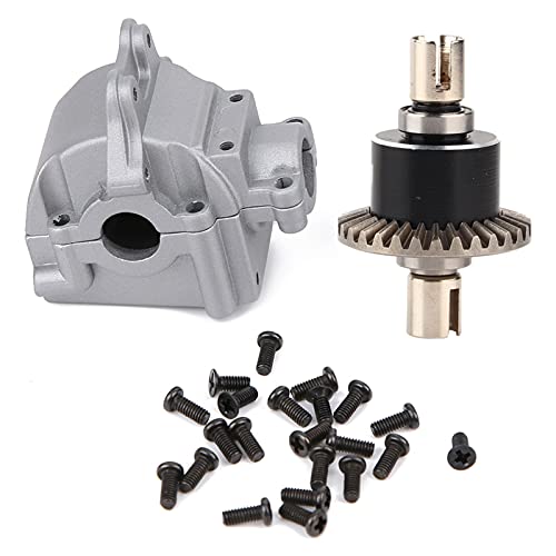 Differentialgetriebe aus Aluminiumlegierung, RC-Differentialgetriebe mit Getriebeschalenabdeckung Verfügbar für WLtoys 144001 1:14 ferngesteuertes Auto von Drfeify