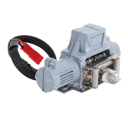 Drfeify 1/10 Metall -Metall -RC -Simulation Winch, RC Crawler Accessoire, Ersatzteil für SCX10 RC -Auto, Modellfahrzeugbegeisterte (Grey) von Drfeify