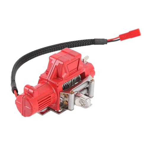 Drfeify 1/10 Metall -Metall -RC -Simulation Winch, RC Crawler Accessoire, Ersatzteil für SCX10 RC -Auto, Modellfahrzeugbegeisterte (Rot) von Drfeify