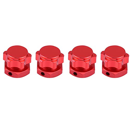 Drfeify 1/8 RC Rad Sechskantnaben Adapter 17mm Ersatzteile Kompatibel mit HSP 94762 94081 HOBAO Team Modle Kits(Rot), Zubehör Car Model Parts für ModellautosModellauto-Zubehör von Drfeify