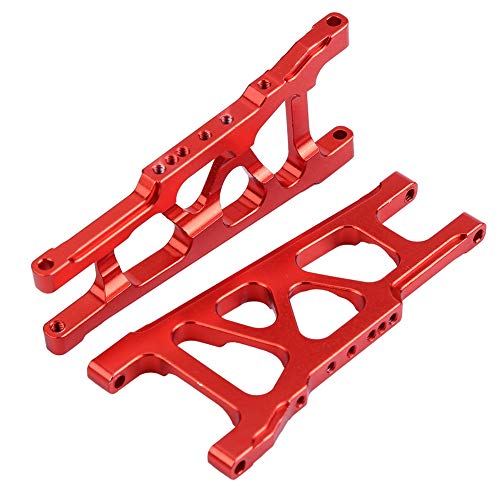 1:10 RC Raupenlenker, Aluminiumlegierung RC Car Vorne Hinten Querlenker Percussion Instrument für 1:10 Traxxas Slash RC Crawler Car(Rot) von Drfeify