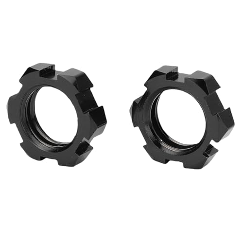 Drfeify 17 Mm Splined Rad Hex Hub Adapter Kit, Langlebige Metallkonstruktion, Verbesserte Leistung, Stilvolles Upgrade, 12 Mm Bis 17 Sechskantadapter für Slash 2WD Rustler Stampede Bandit (Black) von Drfeify