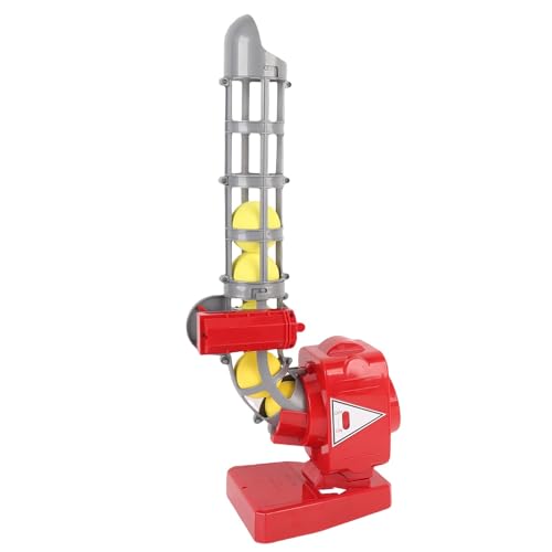 Drfeify 2 in 1 Baseball -Tennis -Pitcher Auto Pitching -Maschine, Baseball -Trainer Pitching -Trainingsausrüstung für Indoor -Outdoor -Sportspiele (Rot) von Drfeify