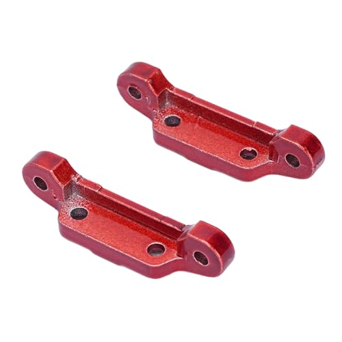 Drfeify 2PCS RC Front- und Heckarmcode, Metall RC Car vor und AFT -Armcode für 16101 16102 16103 16201 (Rot (1,0 mm Dicke)) von Drfeify