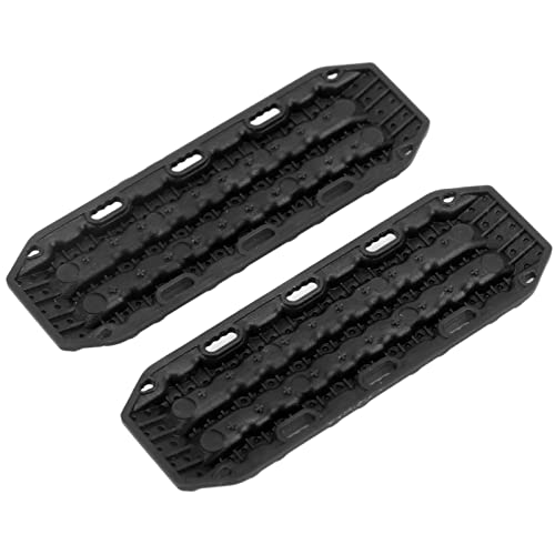 Drfeify 2PCS RC Sandleiter, Kunststoff RC Recovery Ramps Board für Axial SCX24 1/24 RC Crawler Upgrade Teile (Black) von Drfeify