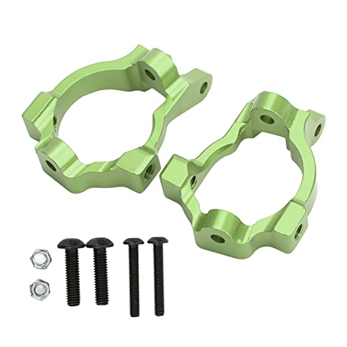 Drfeify 2pcs Aluminium C Hubs Spindelträger Set für Losi Lasernut U4 Hartnäckigkeit 1/10 - Leicht und Langlebig - Feine Arbeit Perfekt für Fernsteuerungspfusspuren (Green) von Drfeify