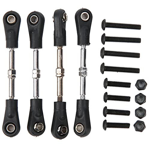 Drfeify 4-teilige RC-Lenkstange, einstellbares Lenkgestänge für 1/10 RC-Geländewagen-Ersatzzubehör Drfeify 4-teilige RC-Lenkstange, einstellbares Lenkgestänge für 1/10 RC-Geländewagen-Ersatzzubehör von Drfeify