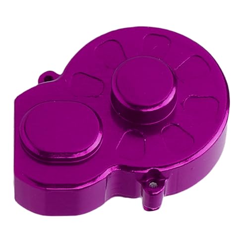Drfeify Aluminiumgetriebegehäuseabdeckung, CNC Bearbeitete Luft- und Raumfahrtgrad, Wärmeabteilung, Gewichtsreduzierung, Kompatibel mit Losi B T 1/24 RC -Auto, Schwarz (Purple) von Drfeify