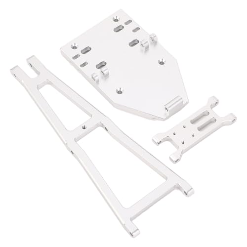 Drfeify Aluminiumlegierung RC Tow Truck Kit, 1/10 Updates Crane Arm Wrecker Kit, Kompatibel mit 1,9 UTB RC Crawler Trailer DIY Build (Silver) von Drfeify