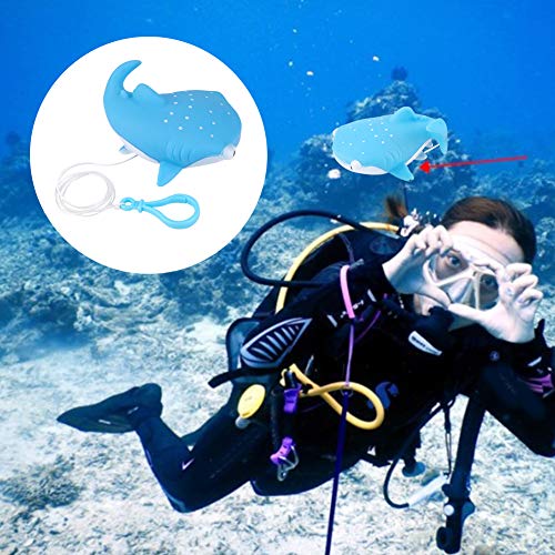 Drfeify Diver Puppe Niedliche Cartoonwalform Auftriebsymbol Spielzeug für Tauchenthusiasten - Plastik Lila 9.3x7.5x3,5 cm (Walhai) von Drfeify