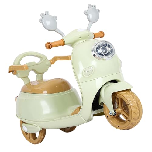 Drfeify Elektrische Motorrad -Dreiradstabilstruktur Cartoon Farbe Passende Jungen Mädchen für, Zuverlässige Leistung Plastikmaterial (#1) von Drfeify