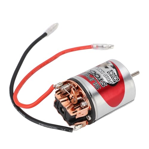 Drfeify Ersatz für den 540 RC-Bürstenmotor mit Edelstahlgehäuse, Wasserdichter Großer Torsionselektromotor für 1/10 RC-Auto (40T) von Drfeify