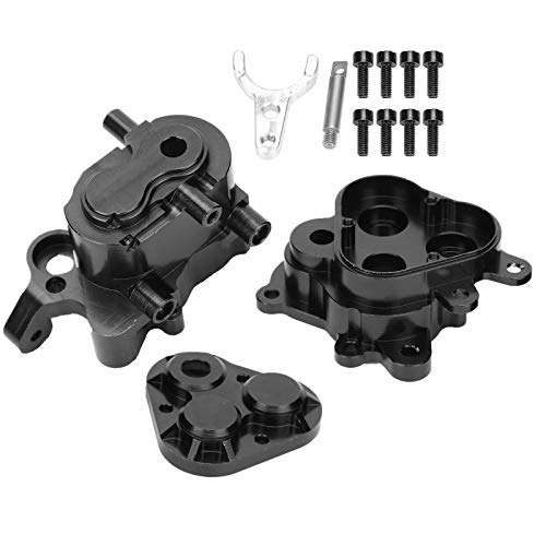 Drfeify Exquisites Aluminium -Leichtmetallgetriebe -Getriebeschalen Austausch für 4/6 RC Auto, Bessere Thermische Leitfähigkeit, für RC Autosammler (Black) von Drfeify