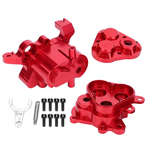 Drfeify Exquisites Aluminium -Leichtmetallgetriebe -Getriebeschalen Austausch für 4/6 RC Auto, Bessere Thermische Leitfähigkeit, für RC Autosammler (Rot) von Drfeify
