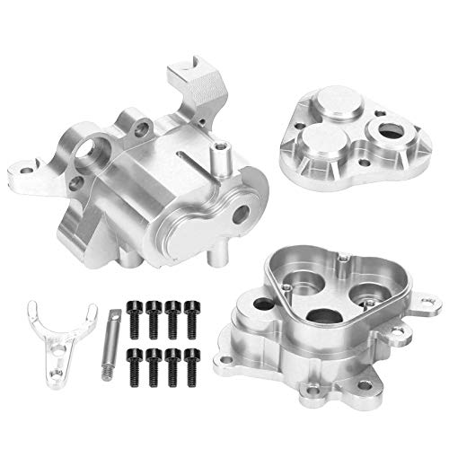 Drfeify Exquisites Aluminium -Leichtmetallgetriebe -Getriebeschalen Austausch für 4/6 RC Auto, Bessere Thermische Leitfähigkeit, für RC Autosammler (Silver) von Drfeify