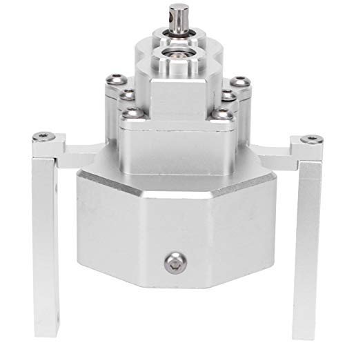 Drfeify Hochwertiges Metallgetriebe für 1/10 RC -Crawler -Auto, Zerlegen, Stabil (Silver) von Drfeify