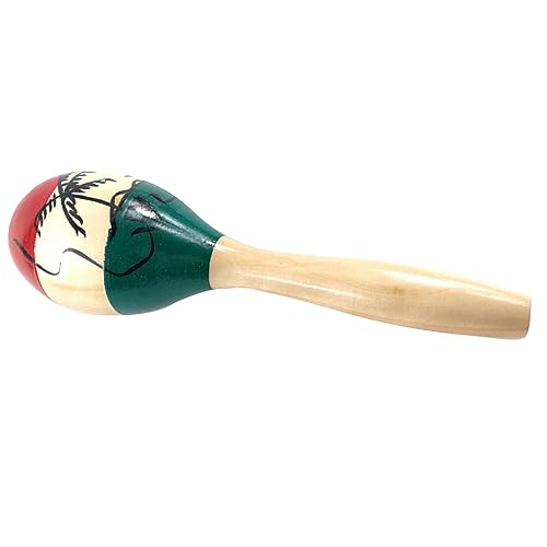 Drfeify Hölzerne Maracas Klappert Kreatives Handgefertigtes Musikinstrument für Kinderpersonenbevorzugungen (Lange Kokos) von Drfeify