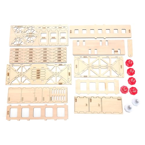 Drfeify Holzblock -Set, Hochdichteplatine Leicht zu Montieren, für LDRC X43 M58 1/43 RC Crawler Skala Scale von Drfeify