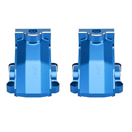 Drfeify Langlebige Aluminium-Legierung RC-Autogetriebegehäuse für 1/5 RC-Auto, Weastresistente Vordere Heckdifferenzabdeckung, für Heimwerker (Blue) von Drfeify