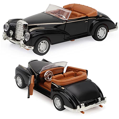 Drfeify Legierung Auto Spielugug, 1:36 Mini -Stimulation Auto Roadster Spielzug MIT Sound, Lichtfunktion für (Schwarz (Black) von Drfeify