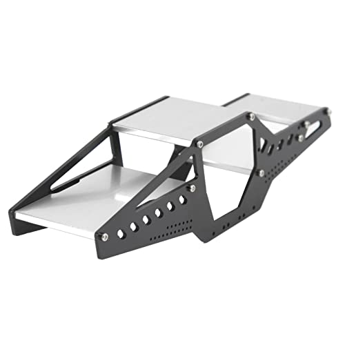Drfeify Legierungsrahmenkörperkäfig -Rollenkäfig für 1/24 RC -Auto, Aluminiumrahmenschale für Axiale SCX24 Upgrade Teile (Silver) von Drfeify