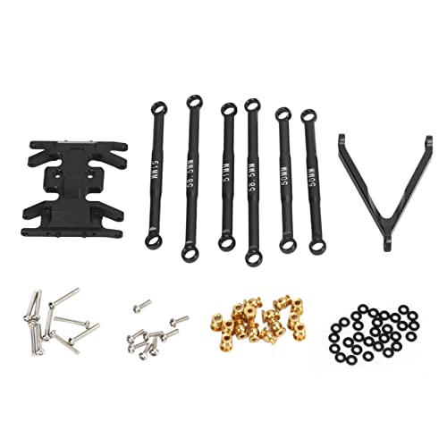 Drfeify Leichte Legierung Liaison Kit Langlebige Aluminium SCX24 für 1/24 Axial SCX24 RC (Black) von Drfeify