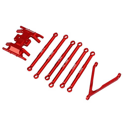 Drfeify Leichte Legierung Liaison Kit Langlebige Aluminium SCX24 für 1/24 Axial SCX24 RC (Rot) von Drfeify