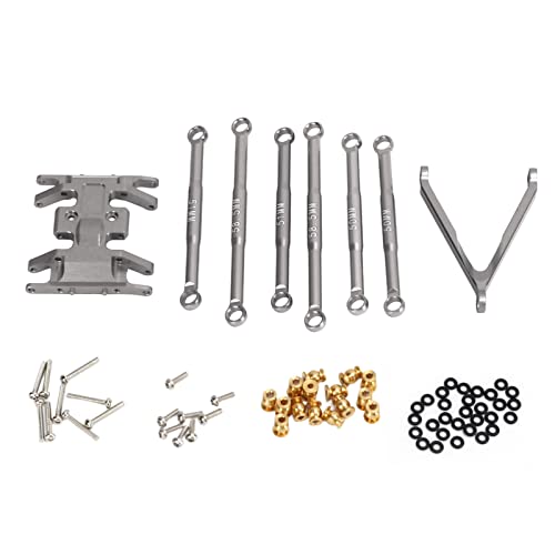 Drfeify Leichte Legierung Liaison Kit Langlebige Aluminium SCX24 für 1/24 Axial SCX24 RC (Ti-Farbe) von Drfeify