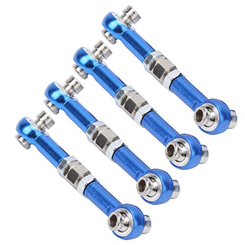 Drfeify Lenkgestänge, 4-teilige Lenkstange Aluminiumlegierung RC Upgrade-Teile Kompatibel mit HSP 94122 1/10 Auto(Blau), Zubehör Industrial Welding für Modellautos von Drfeify
