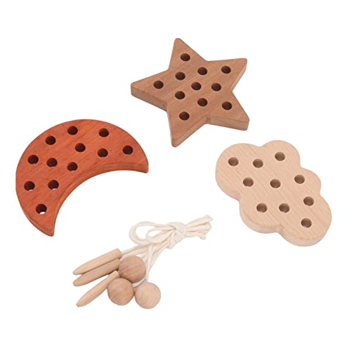 Drfeify Lernspielegug Zum Fadeneln, Fädelspiel für Klinkinder aus Holz Zum Verbesserung der Geduld Drfeify Lernspielegug Zum Fadeneln, Fädelspiel für Klinkinder aus Holz Zum Verbesserung der Geduld von Drfeify