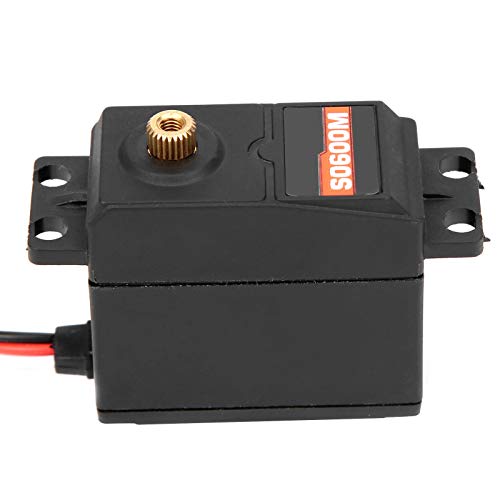 Drfeify Metal Gear Digital Servo Hochgeschwindigkeitsauto Festflügelboot 6 Kg für Surpass-Hobby S0600M-Zuverlässiger und Effizienter Ausrüstungersatz-RC-Autoservo, Festes Boot-Servo Fest von Drfeify