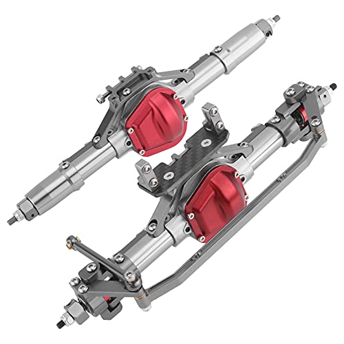 Drfeify Metallspritzgeschwindige Vordere und Hintere Achse für Axiale SCX10-Klettern RC-Auto, Robuste Konstruktion für Hervorragende Leistung, für Modelle der Axialen SCX10-Serie, Titanfarbe Drfeify Metallspritzgeschwindige Vordere und Hintere Achse für Axiale SCX10-Klettern RC-Auto, Robuste Konstruktion für Hervorragende Leistung, für Modelle der Axialen SCX10-Serie, Titanfarbe von Drfeify