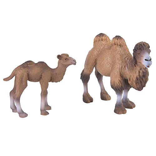Drfeify Miniatur-Camelot-Figur, 2 Stück, Tiermodell, Spielzeug, Mini-Tiermodell, Desktop-Modell, Heimdekoration, Geschenke für Kinder von Drfeify